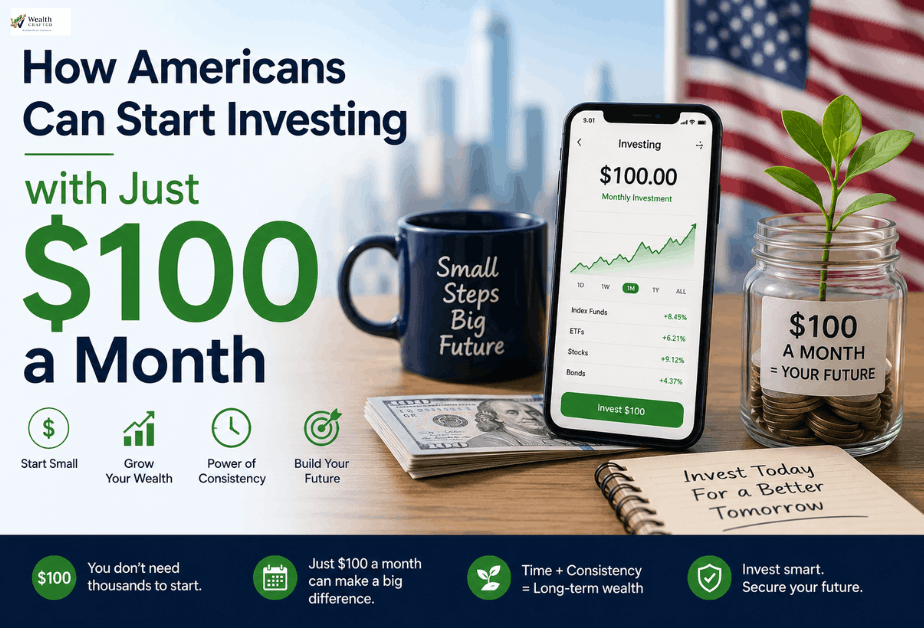 Start investing with just $100 a month .